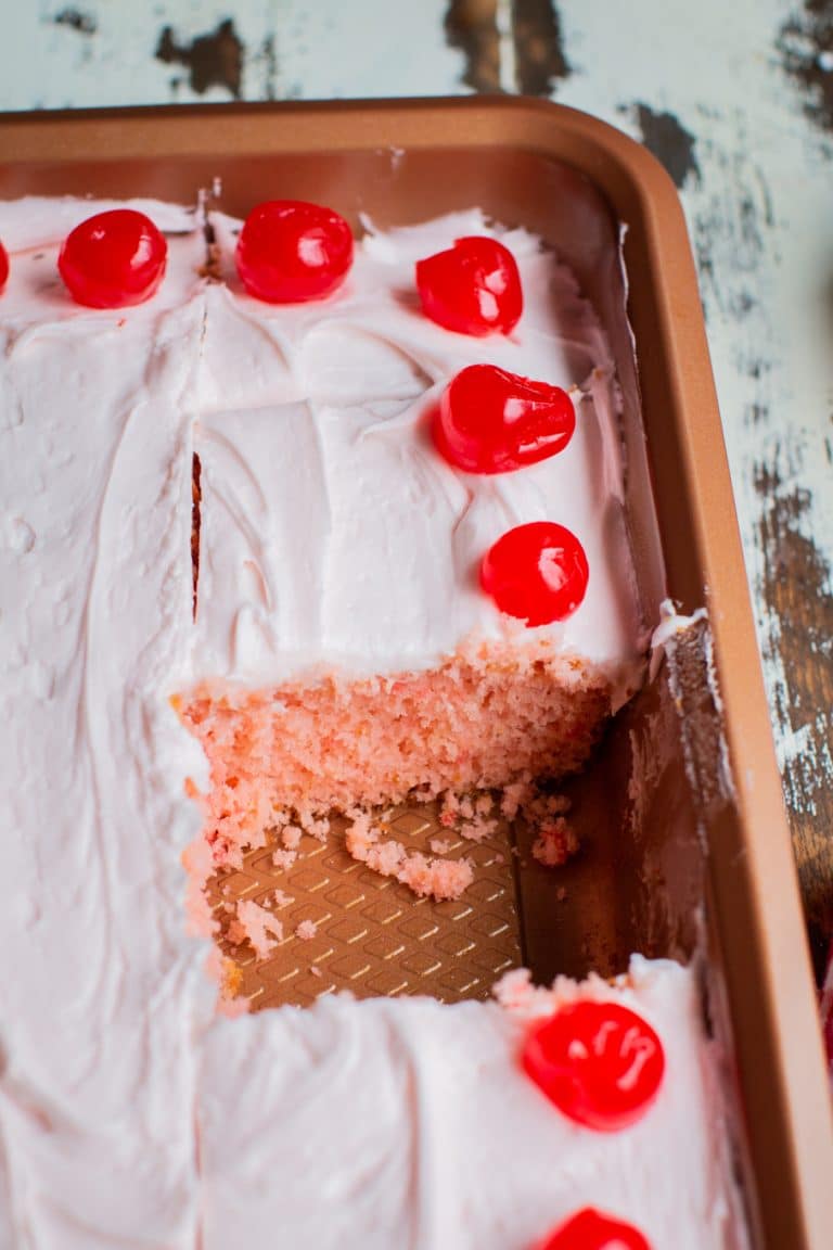 Cherry Chip Cake - Retro Potluck