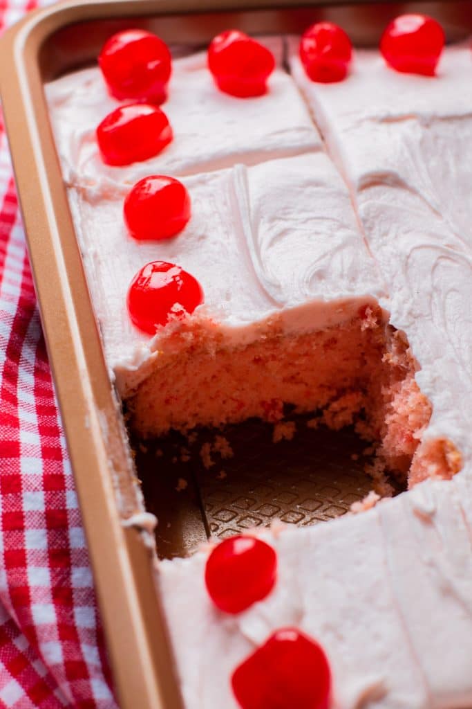 Cherry Chip Cake Retro Potluck