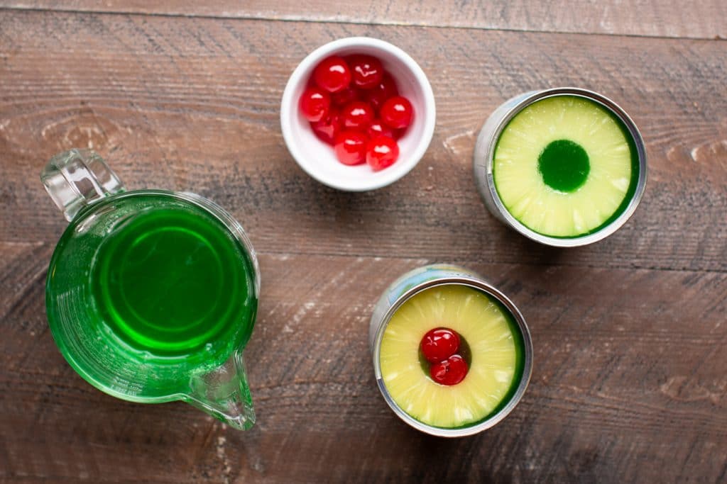 Jello in a Pineapple Can Retro Potluck