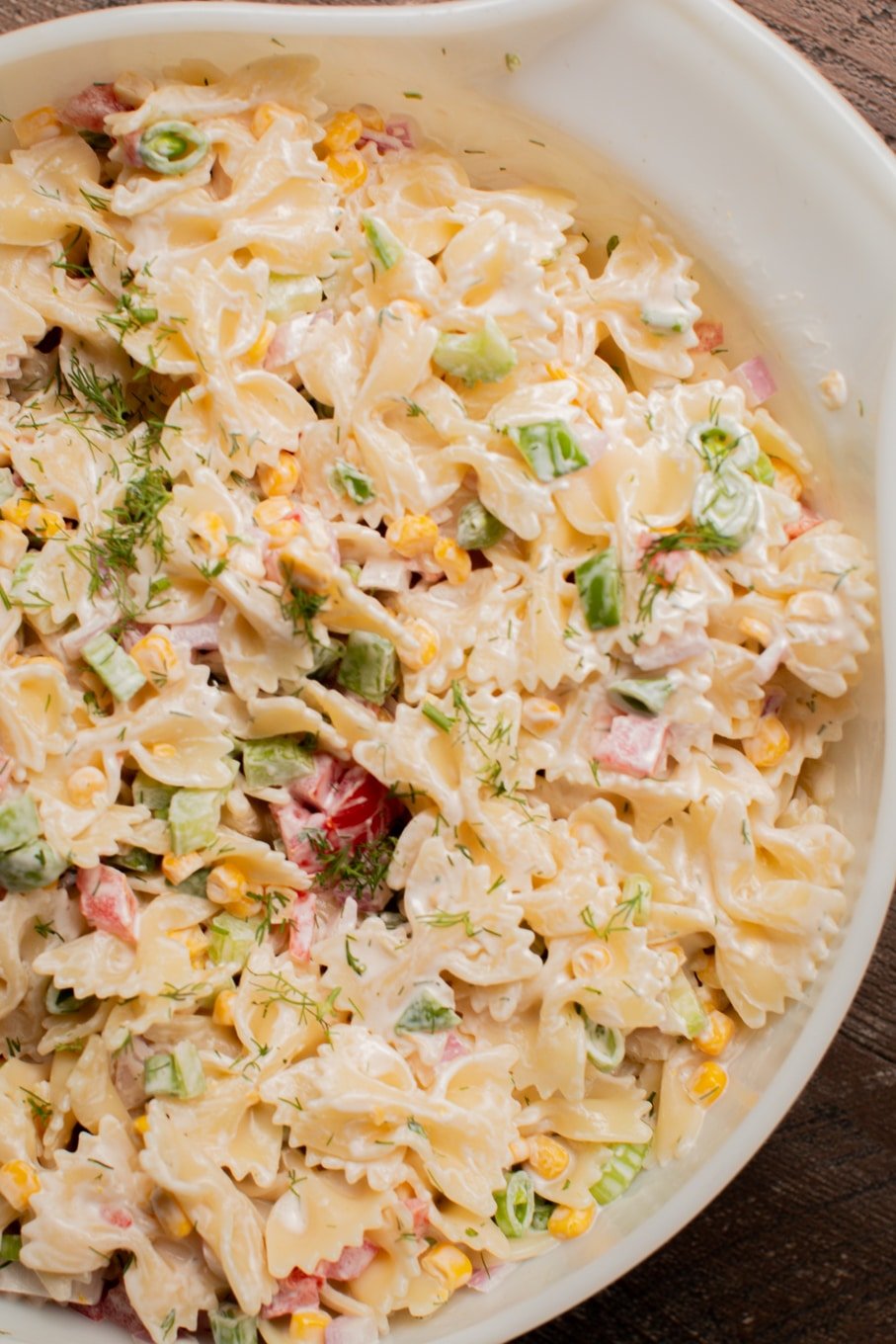 pasta salad with veggies