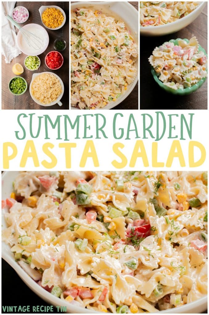 collage of summer garden images with text overlay for pinterest