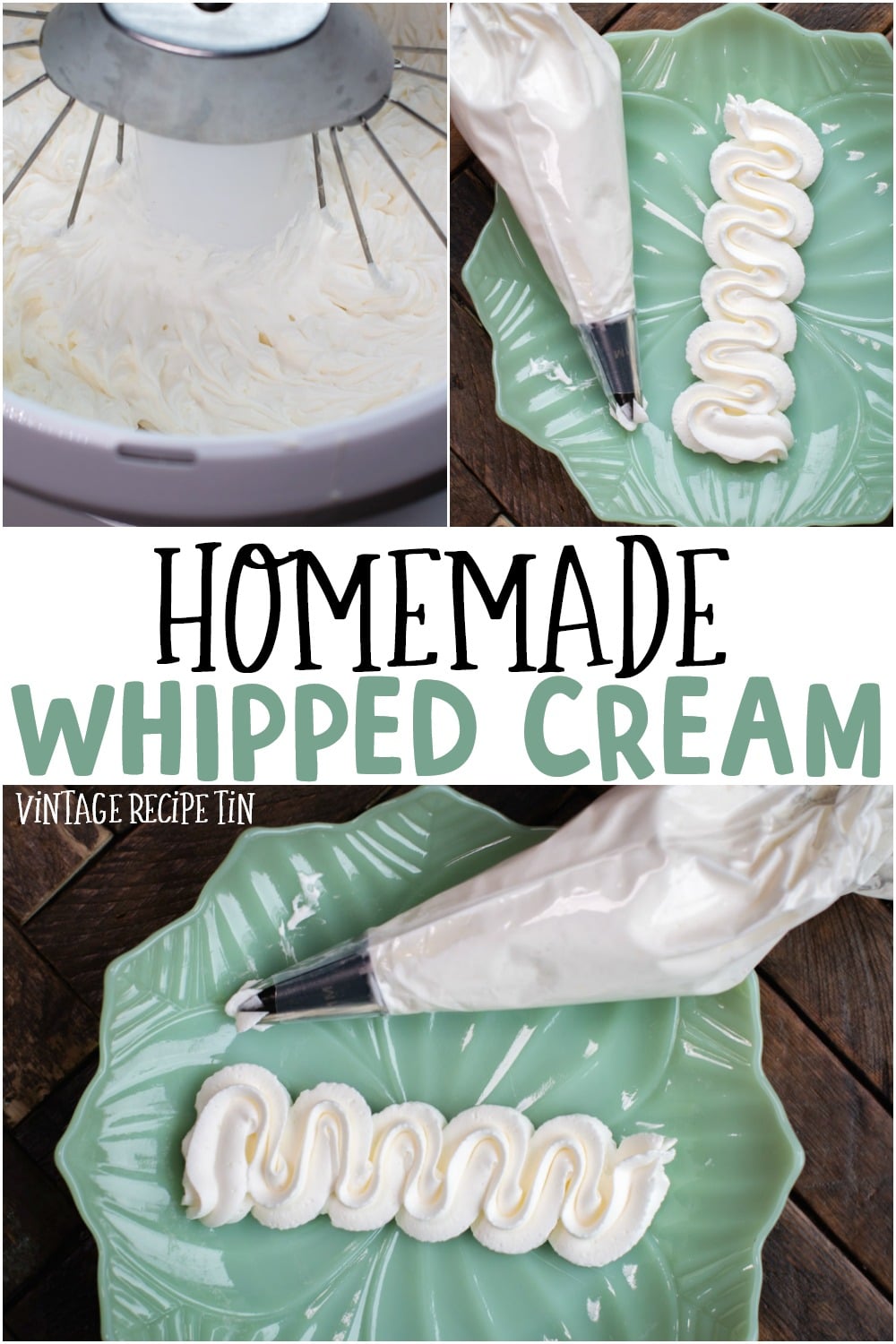 Homemade Whipped Cream - Retro Potluck