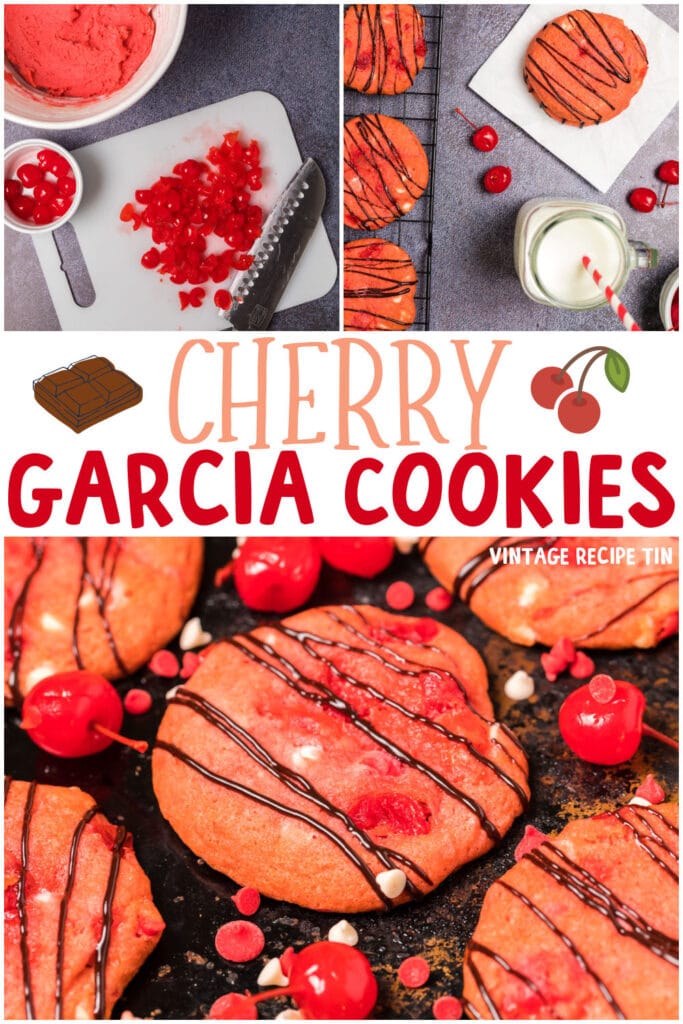 collage of cherry garica images for pinterest