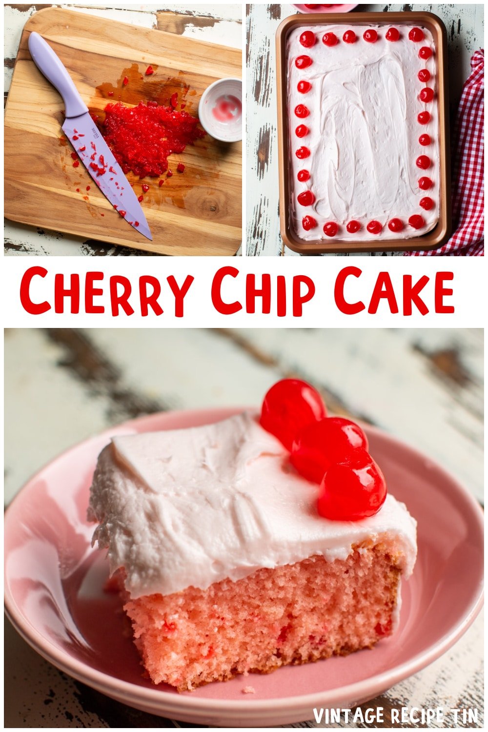Cherry Chip Cake Retro Potluck