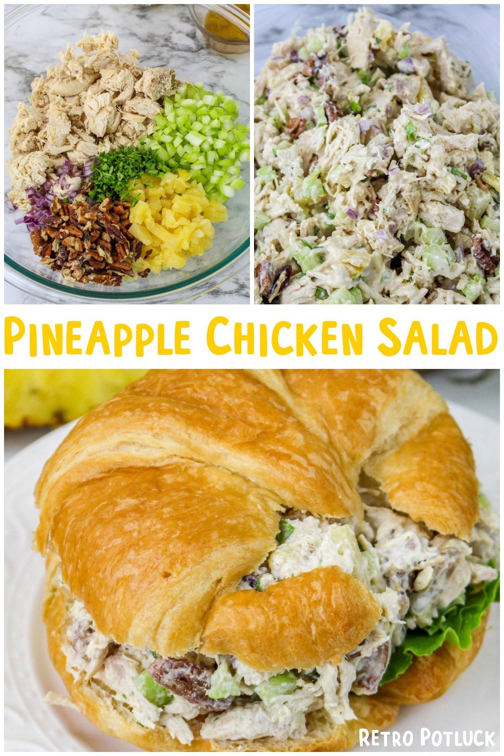 Pineapple Chicken Salad Retro Potluck
