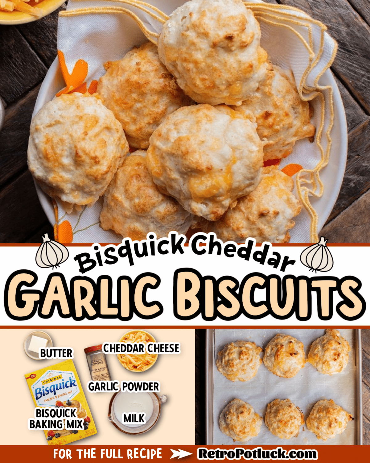 Bisquick Cheddar Garlic Biscuits Retro Potluck