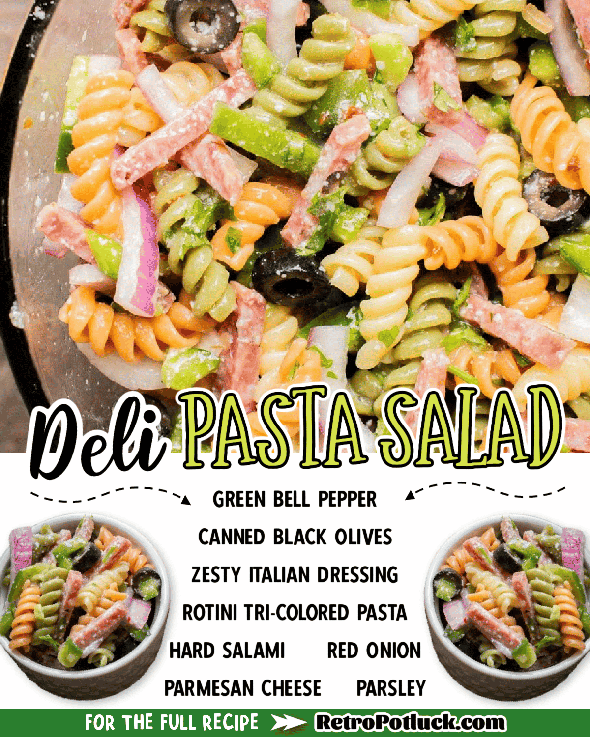 Deli Pasta Salad Retro Potluck